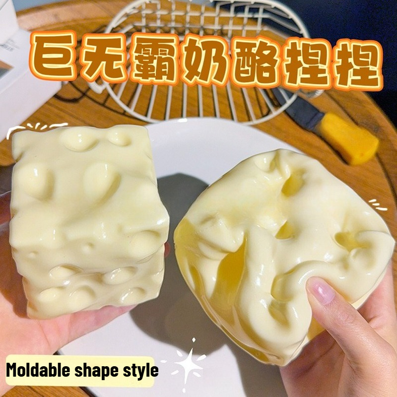 Jumbo Cheese Cube Stress Ball  - Fidget Cube Original avaliação e preço