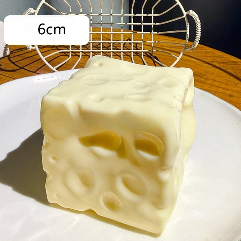Jumbo Cheese Cube Stress Ball  - Fidget Cube Original avaliação e preço