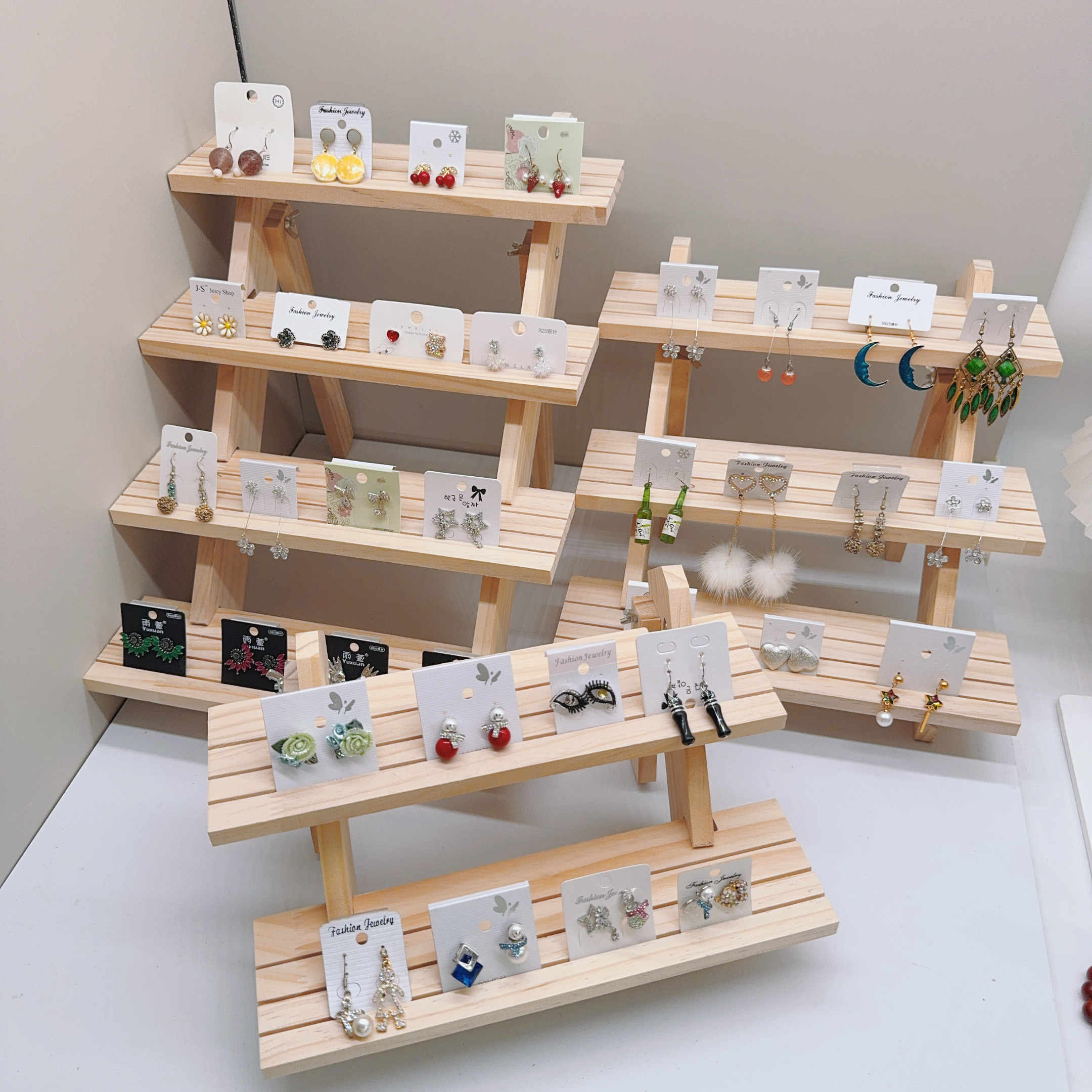 Ear Stud Holder Riser Multi-ti - Display Risers Set avaliação e preço
